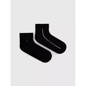 Calvin Klein pánské černé ponožky 2 pack - ONESIZE (1)
